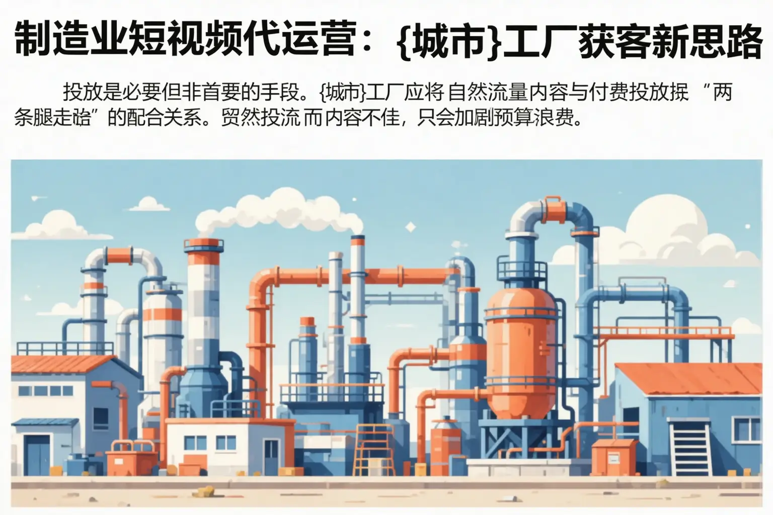 制造业短视频代运营:宿迁工厂获客新思路