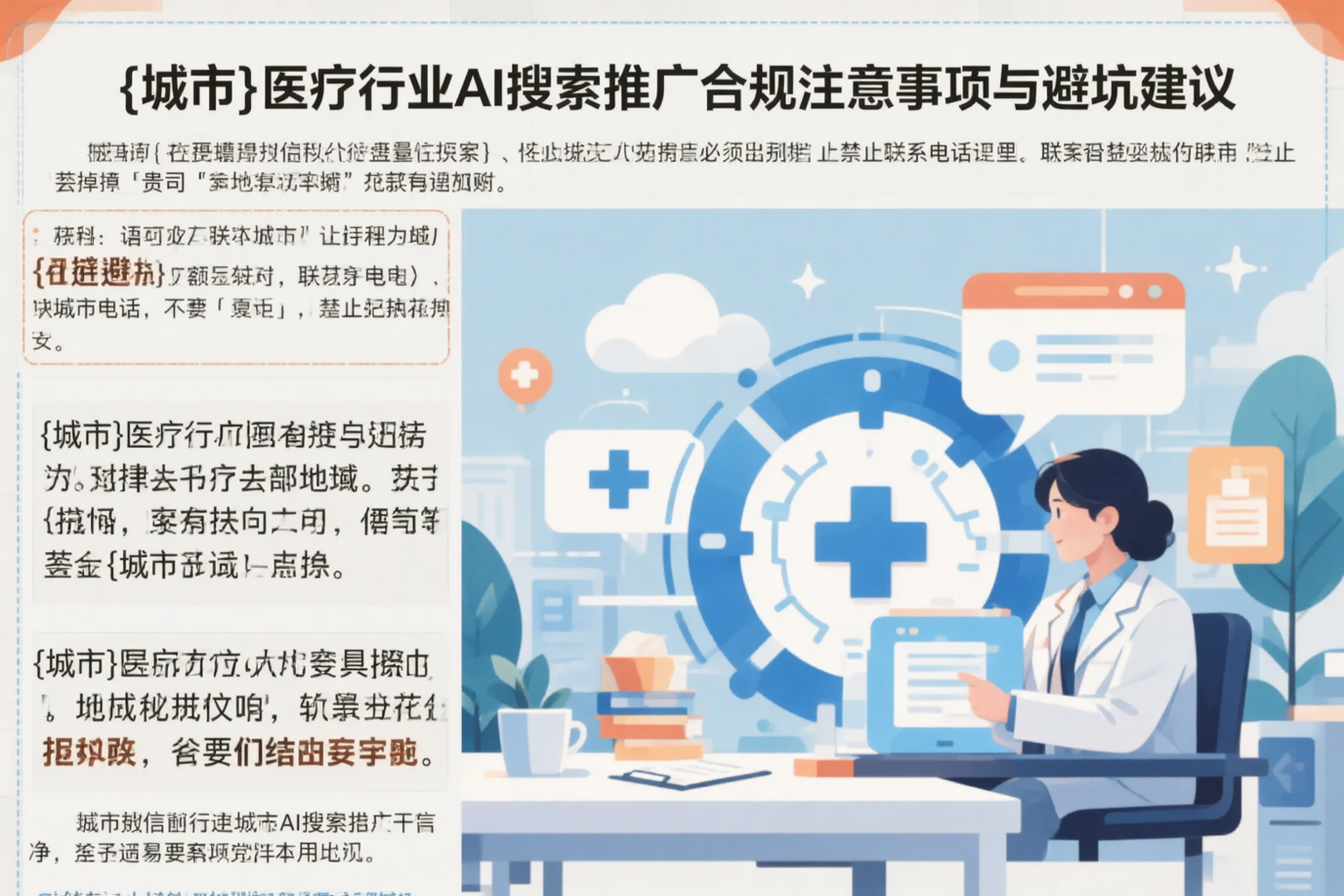 宿迁医疗行业AI搜索推广合规注意事项与避坑建议