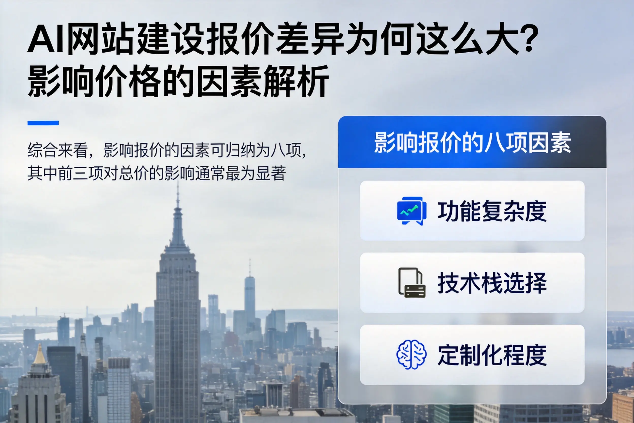 宿迁AI网站建设报价差异为何这么大？影响价格的因素解析