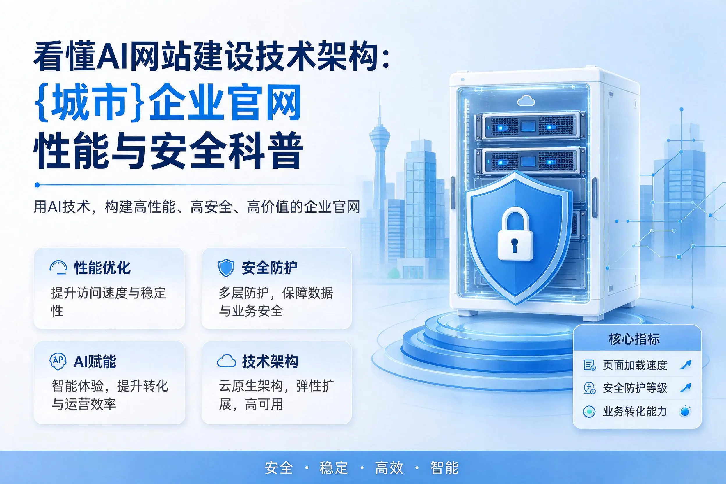 看懂AI网站建设技术架构:宿迁企业官网性能与安全科普