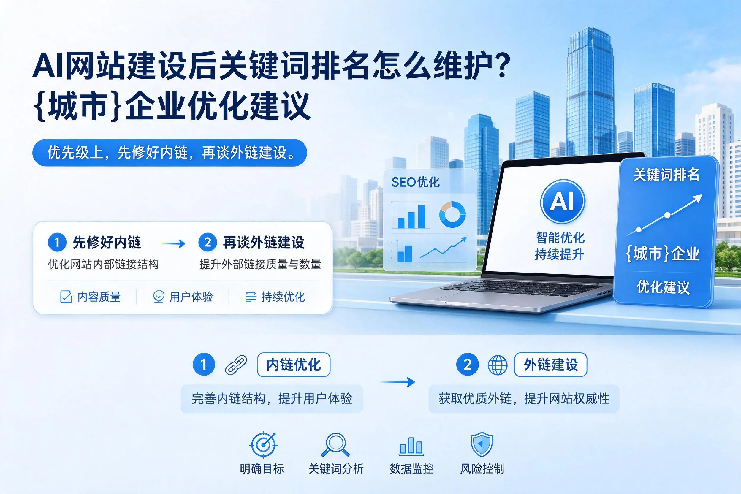 AI网站建设后关键词排名怎么维护?宿迁企业优化建议