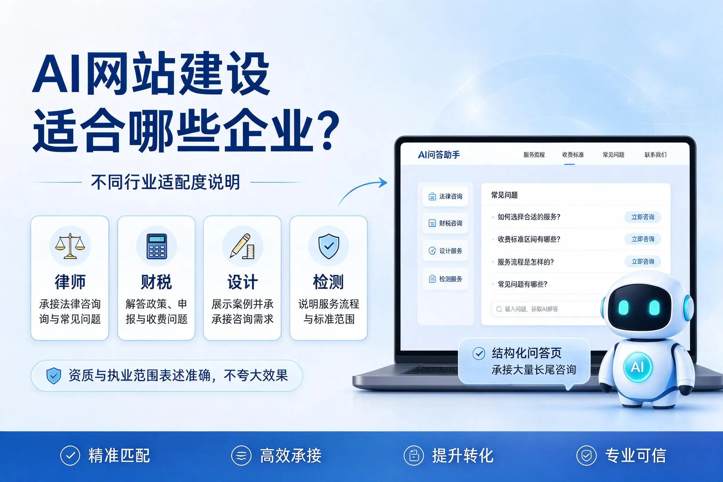 AI网站建设适合哪些企业？宿迁不同行业适配度说明